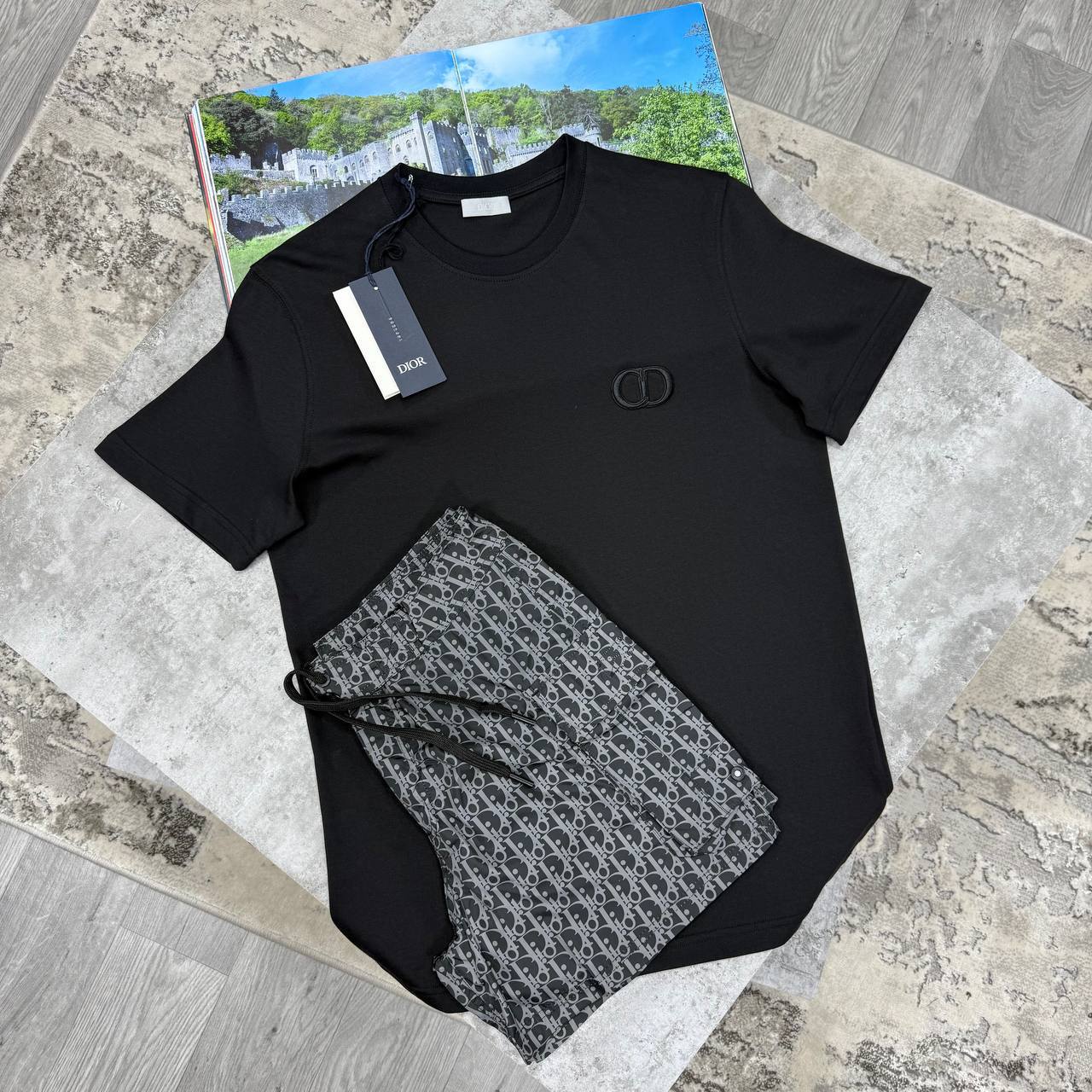 Christian Dior CD T-Shirts & Shorts Sets Mens in Multiple Colors UK Reps AAA Quality