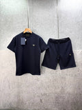 Prada Triangle Logo T-Shirts & Shorts Set in Multiple Colors Mens UK Reps AAA Quality