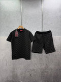 Gucci GG Monogram Mens T-Shirts & Shorts Set in 2 Colors UK Reps AAA Quality