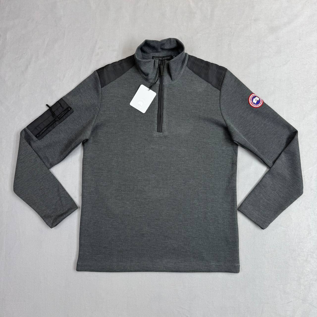 Canada Goose Stormont Slim-Fit Quarter-Zip Sweatshirt in 2 Colors UK Reps AAA Quality