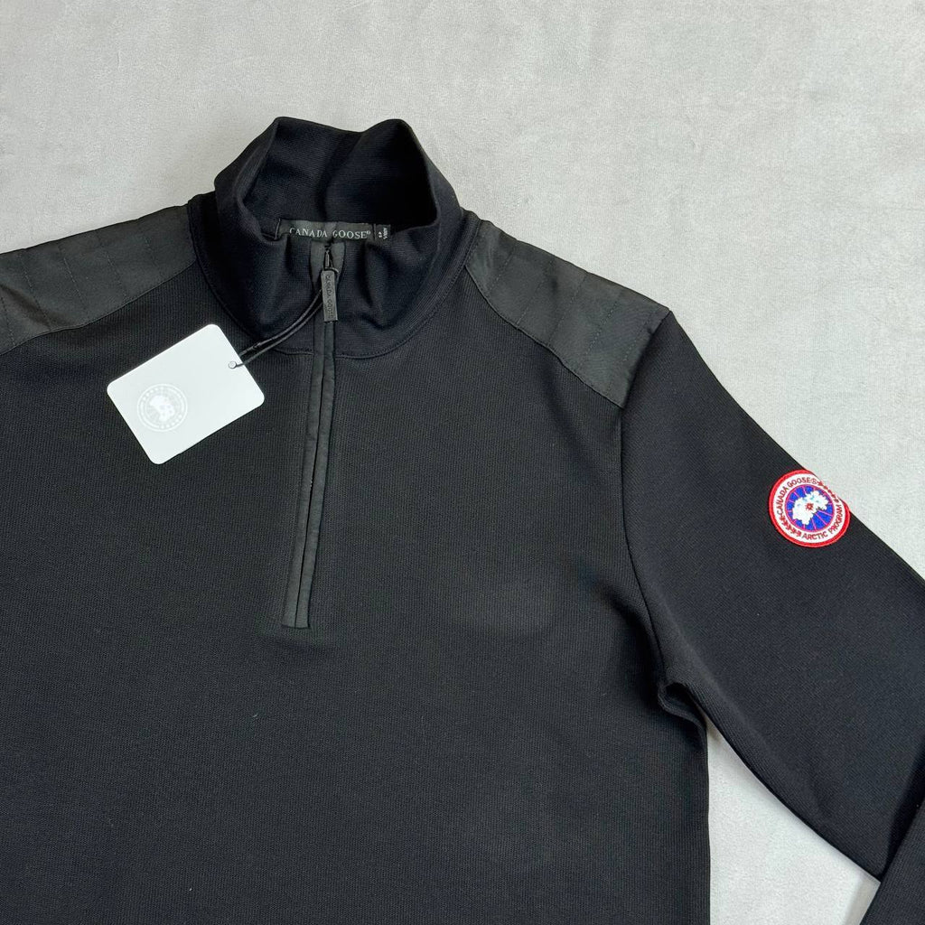 Canada Goose Stormont Slim-Fit Quarter-Zip Sweatshirt in 2 Colors UK Reps AAA Quality