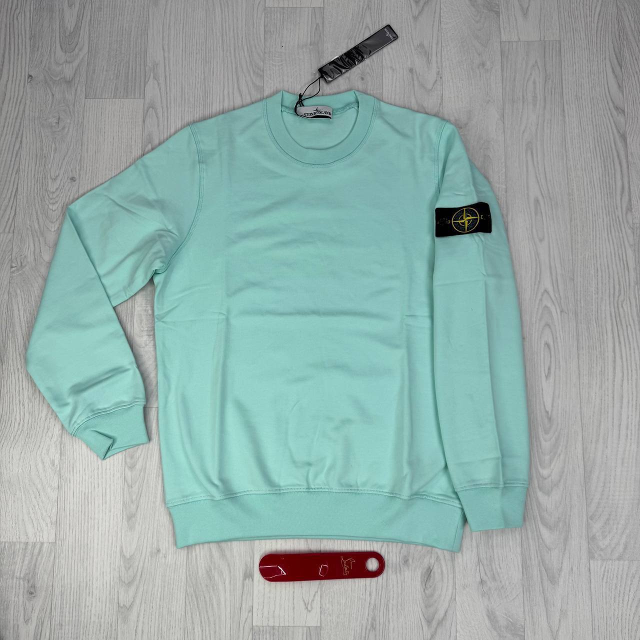 Stone Island Badge Sleeve Heavyweight Sweatshirt Crewneck Mens in Multiple Colors UK Reps AAA  Quality