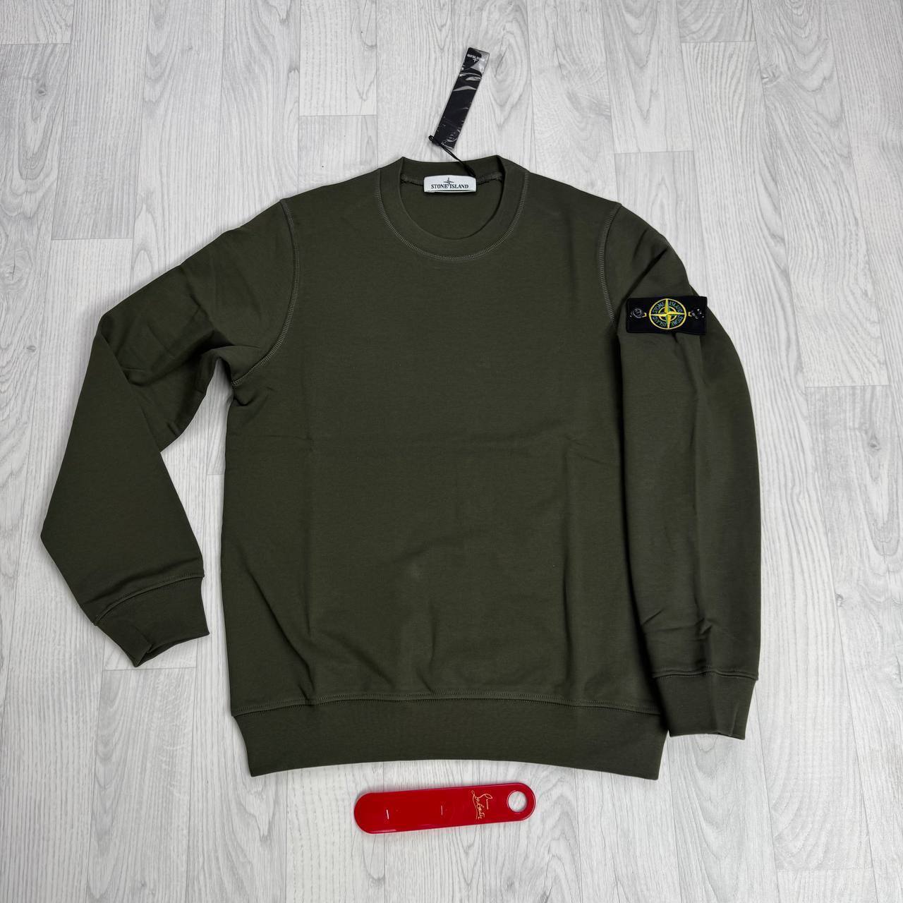 Stone Island Badge Sleeve Heavyweight Sweatshirt Crewneck Mens in Multiple Colors UK Reps AAA  Quality