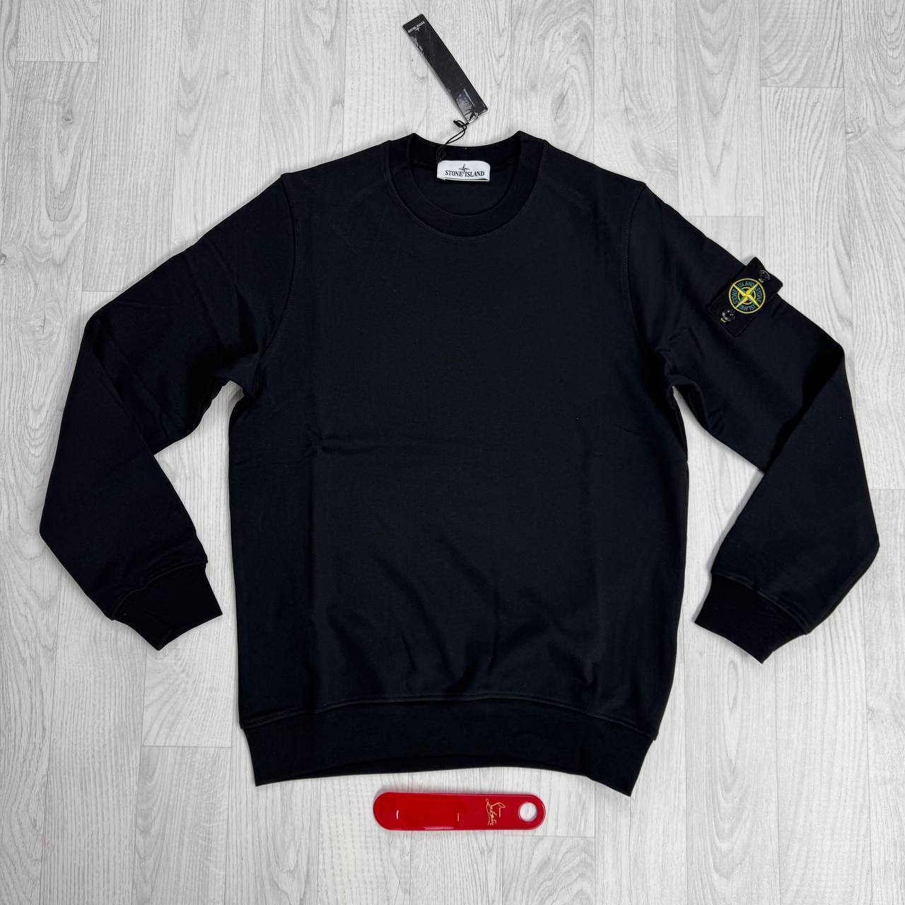 Stone Island Badge Sleeve Heavyweight Sweatshirt Crewneck Mens in Multiple Colors UK Reps AAA  Quality