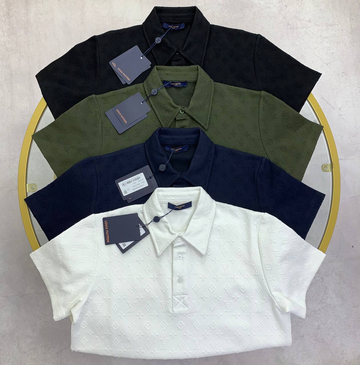 Louis Vuitton LV Monogram Polo Shirts for Mens in Multiple Colors UK Reps AAA Quality