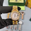 Rolex Lady-Datejust Watch Yellow Gold Pink Dial Womens Fashion UK Reps AAA Quality