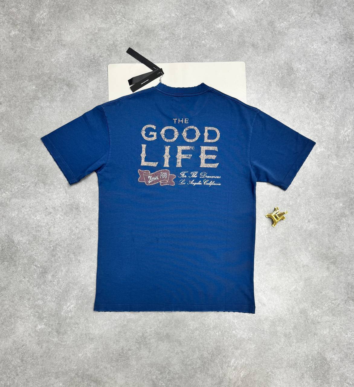 AMIRI GOOD LIFE Tee Featured Logo-Printed Cotton T-shirts Mens in Multiple Colors UK Reps AAA Quality