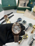 Rolex Day-Date Roman Dial Fluted Bezel Watch Rose Gold Bracelet Mens Watches Best Sale UK Reps AAA Quality