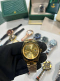 Rolex Day-Date Golden Dial Fluted Bezel Watch Mens Watches Best Sale UK Reps AAA Quality