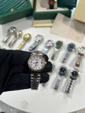 Rolex Lady-Datejust Watch Two Tone Rose Gold White Dial Womens Fashion UK Reps AAA Quality
