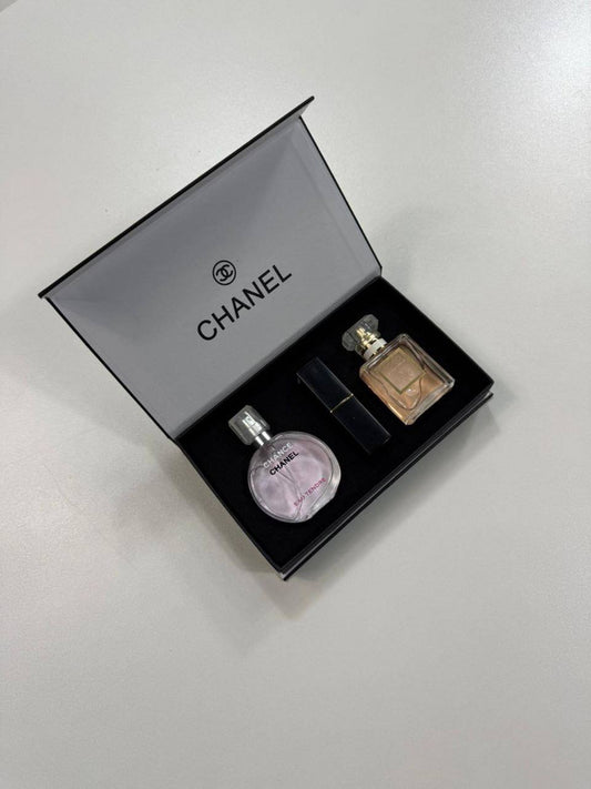 Chanel 3 in 1 Makeup Perfume Giftset Womens UK Reps AAA Quality