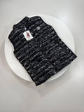 Moncler Logo Down Gilet Mens in Black Best Sale UK Reps AAA Quality