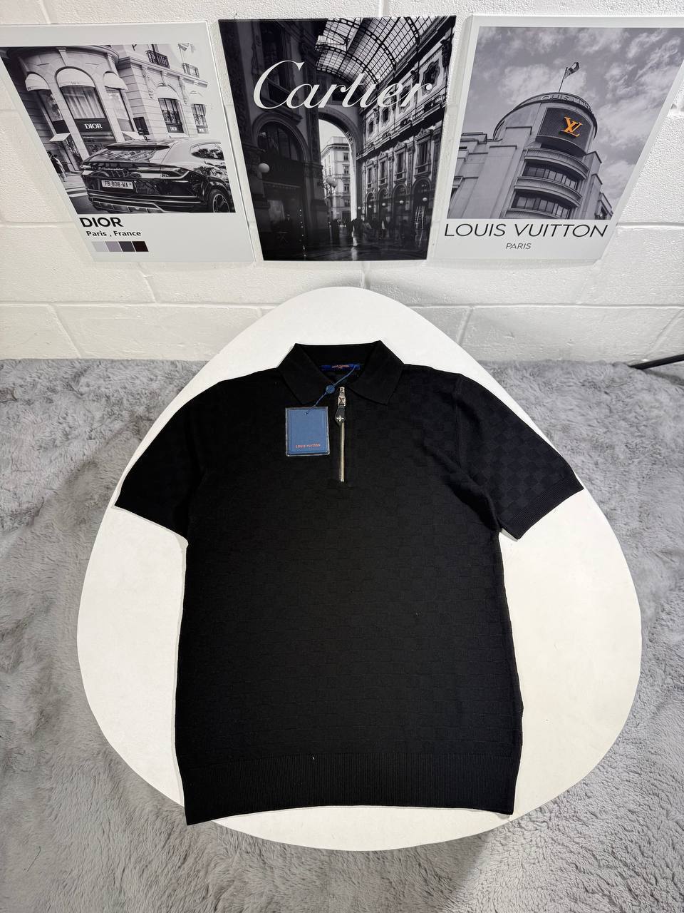 Louis Vuitton LV Monogram Zip Polo Shirts for Mens in Multiple Colors UK Reps AAA Quality