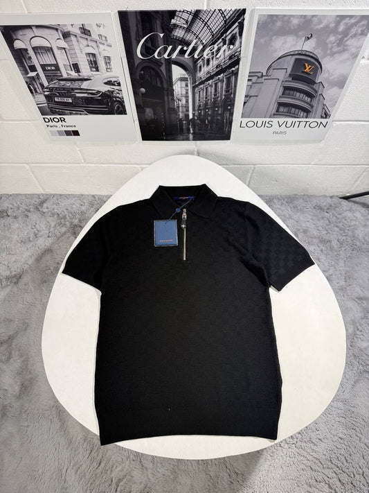 Louis Vuitton LV Monogram Zip Polo Shirts for Mens in Multiple Colors UK Reps AAA Quality