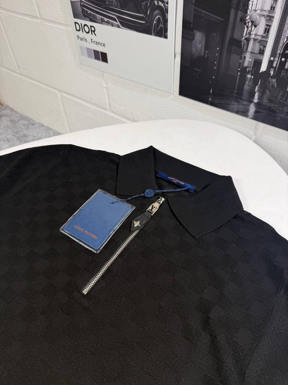Louis Vuitton LV Monogram Zip Polo Shirts for Mens in Multiple Colors UK Reps AAA Quality