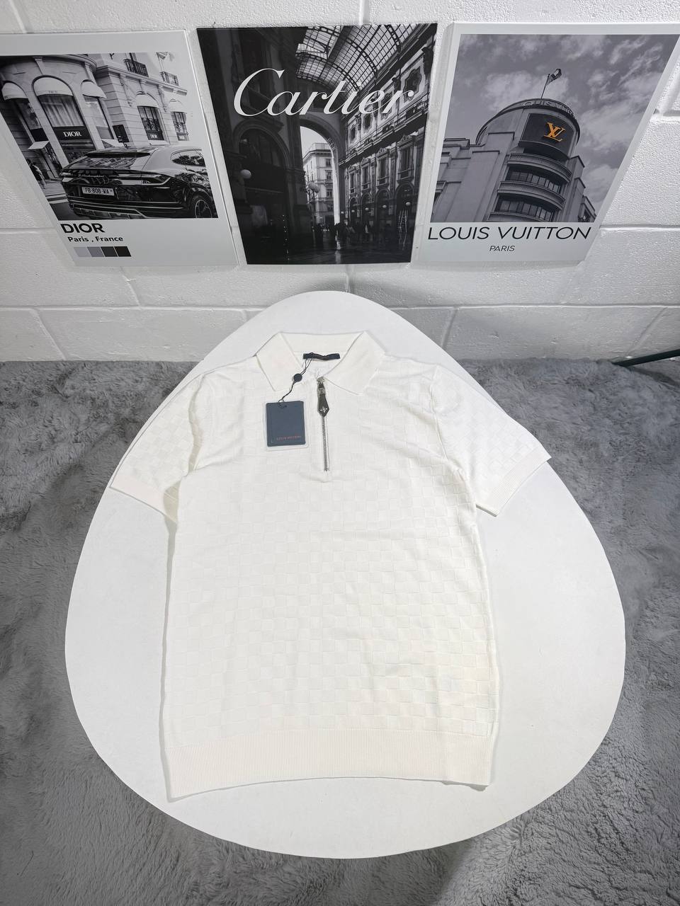 Louis Vuitton LV Monogram Zip Polo Shirts for Mens in Multiple Colors UK Reps AAA Quality