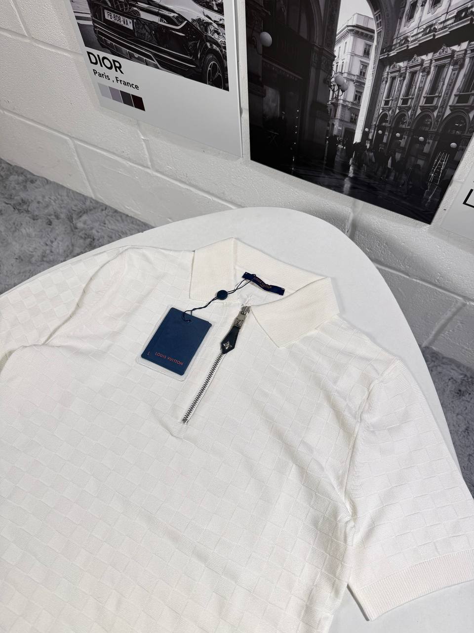 Louis Vuitton LV Monogram Zip Polo Shirts for Mens in Multiple Colors UK Reps AAA Quality