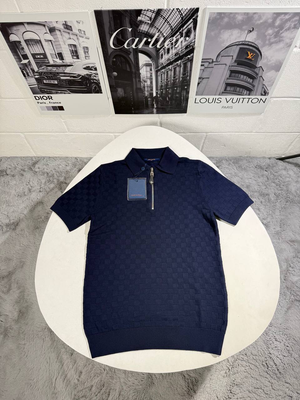Louis Vuitton LV Monogram Zip Polo Shirts for Mens in Multiple Colors UK Reps AAA Quality