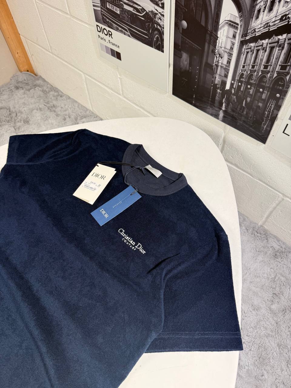 Christian Dior Logo Towel T-Shirts Relaxed Fit in Multiple Colors UK Reps AAA Quality