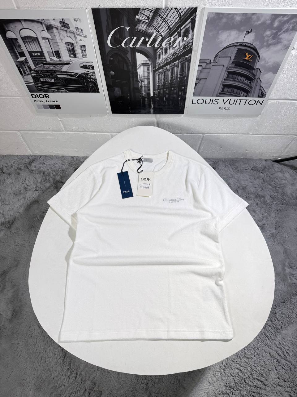 Christian Dior Logo Towel T-Shirts Relaxed Fit in Multiple Colors UK Reps AAA Quality