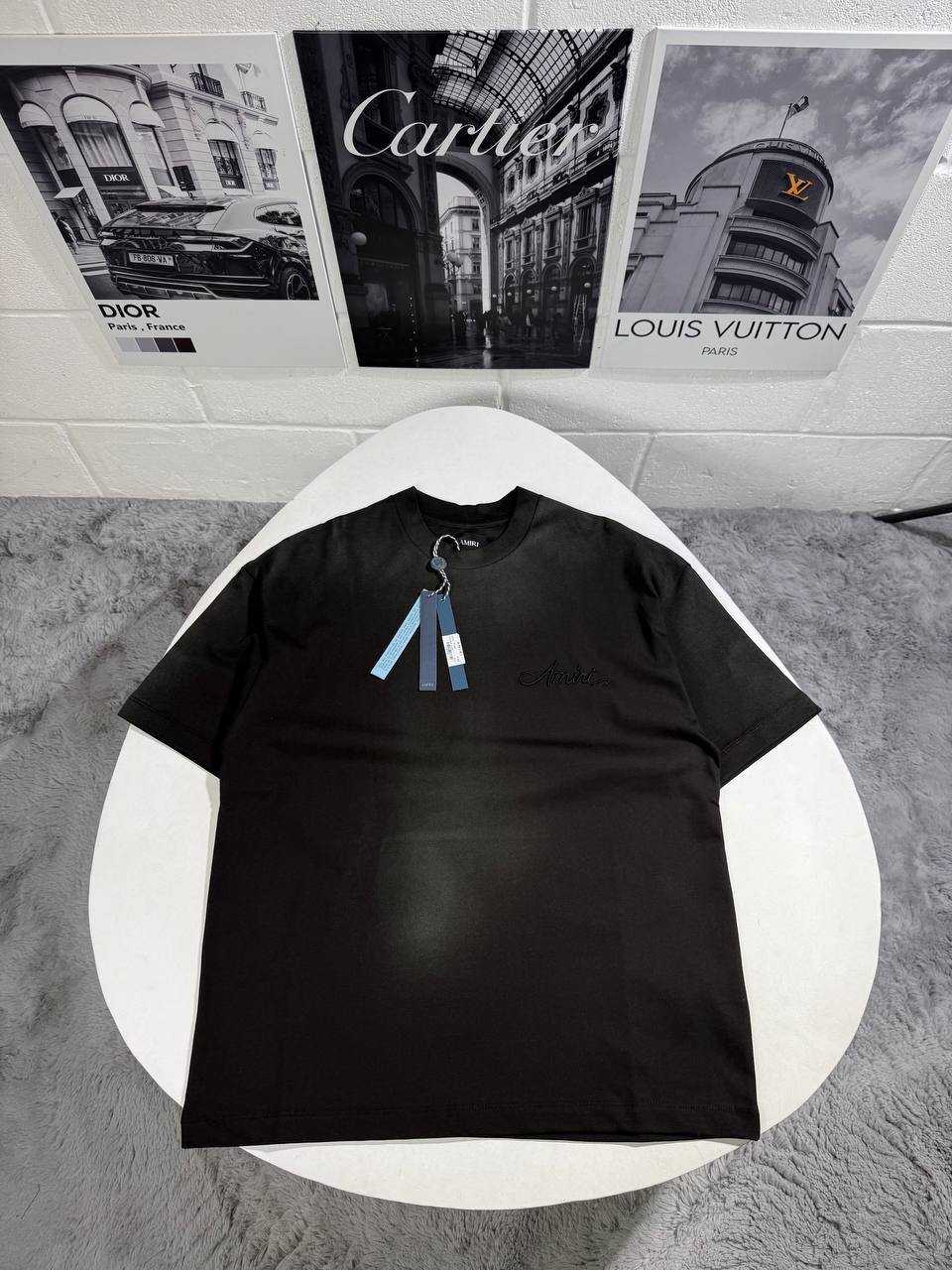 Amiri Bandana Patch T-Shirts Mens in 2 Colors Best Sale UK Reps AAA Quality