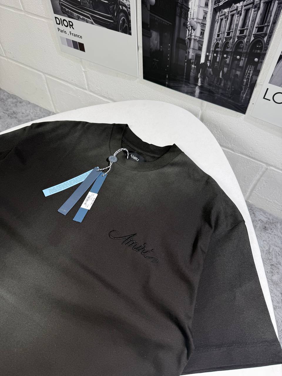 Amiri Bandana Patch T-Shirts Mens in 2 Colors Best Sale UK Reps AAA Quality
