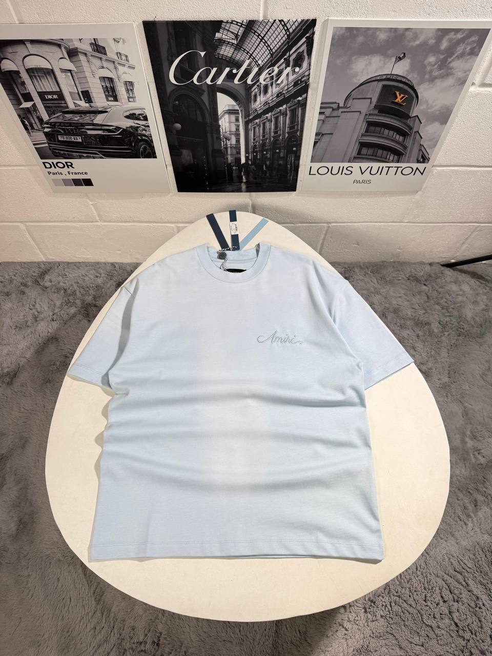 Amiri Bandana Patch T-Shirts Mens in 2 Colors Best Sale UK Reps AAA Quality