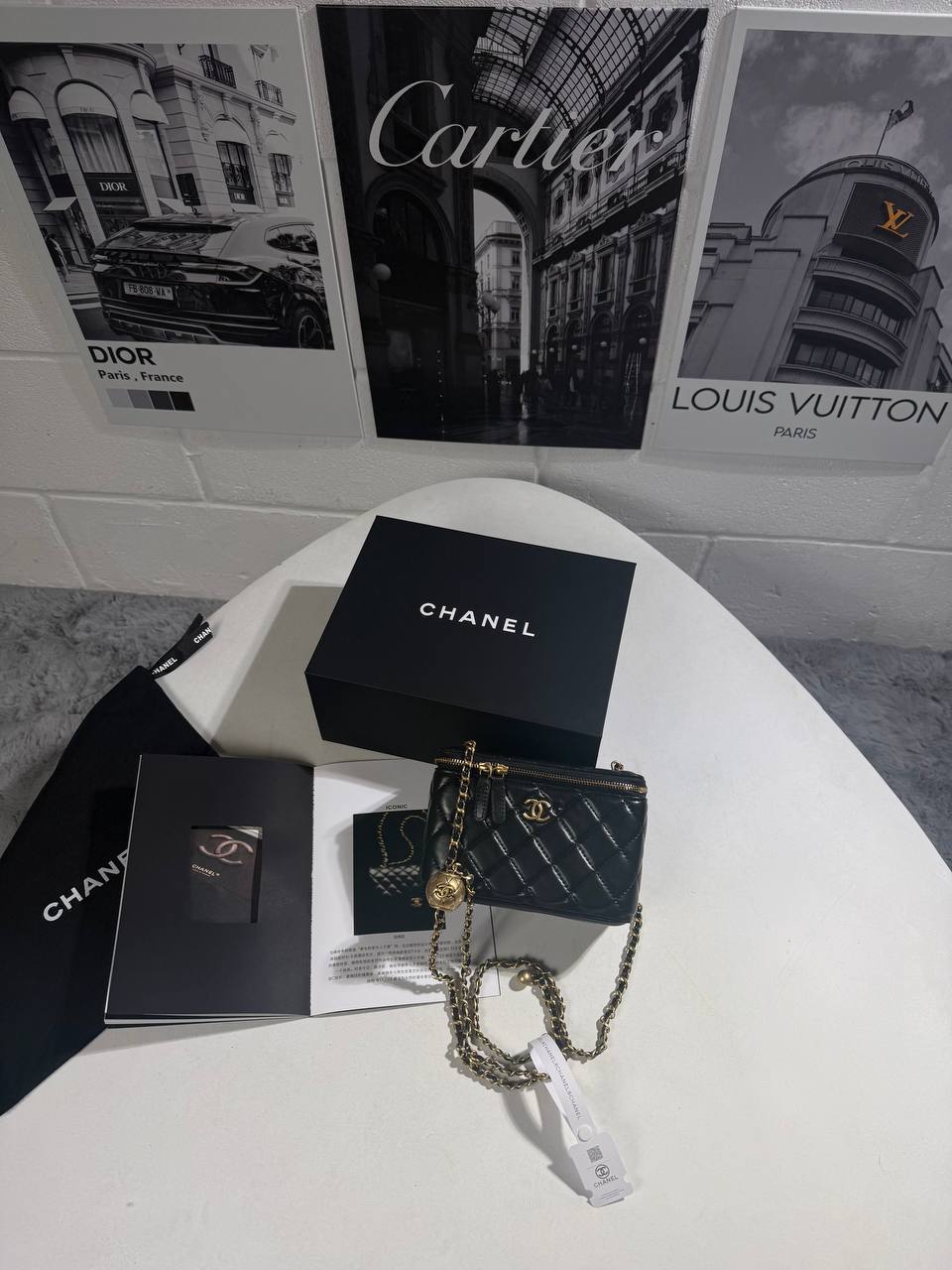 Chanel Pearl Crush Womens Bag Black UK Reps AAA Quality