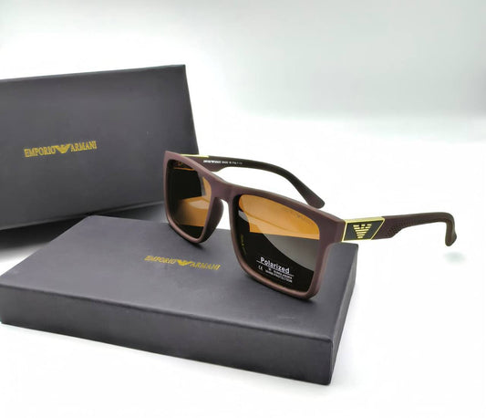 Armani Men's Sunglasses Plastic Frame in Brown UK Reps AAA Quality