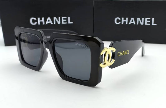 Chanel Plastic CC Square Black Frame Sunglasses Womens UK Reps AAA Quality