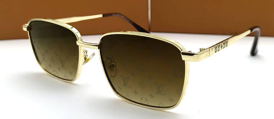 Louis Vuitton LV Square Frame Yellow Sunglasses Mens UK Reps AAA Quality
