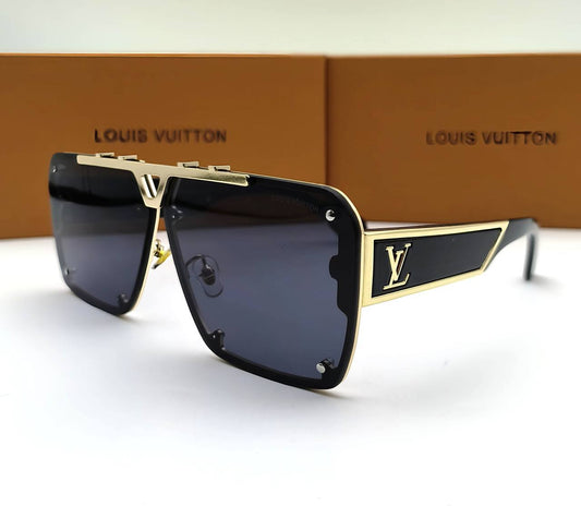 Louis Vuitton Square Frame Black Sunglasses Mens UK Reps AAA Quality