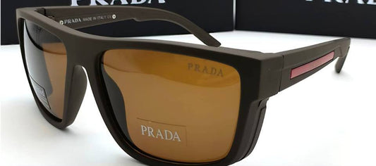 Prada Linea Rossa Active Brown Sunglasses Mens UK Reps AAA Quality