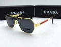 Prada Linea Rossa Active Signature Red Stripe Linea Rossa Detail Golden Sunglasses Mens UK Reps AAA Quality