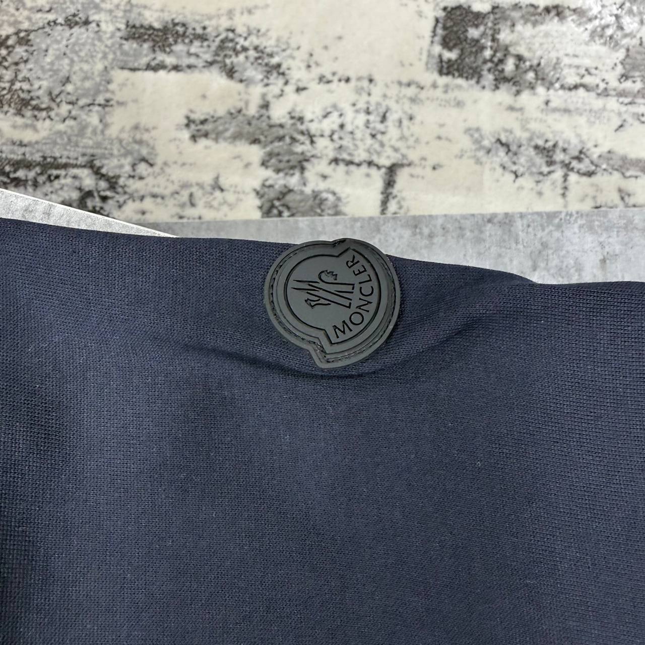 Moncler Spray-Print Cotton Short Sleeve T-Shirts Mens in 2 Colors UK Reps AAA Quality