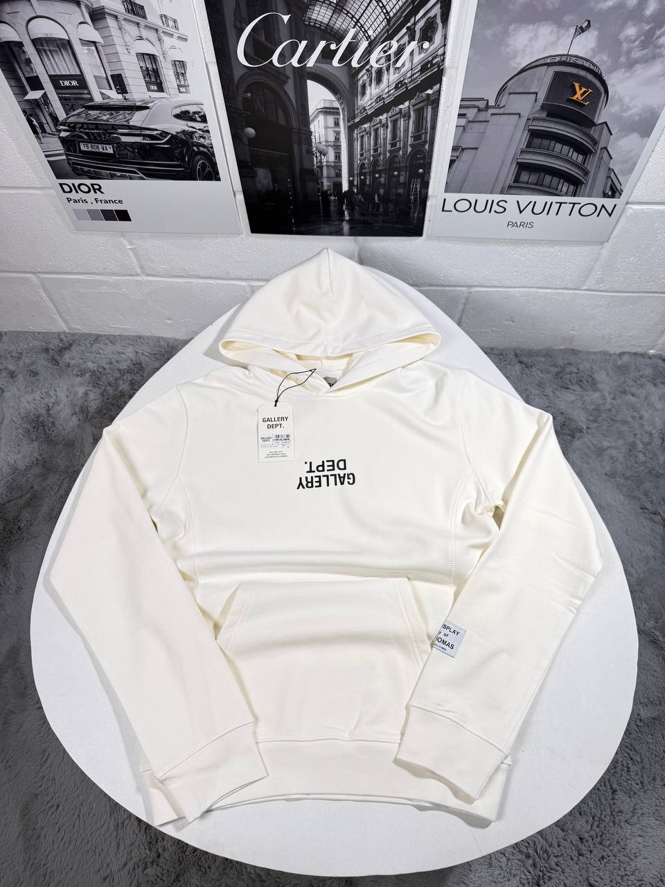 Gallery Dept. Upside Down Logo Hoodie Mens in Multiple Colors Best Sale UK Reps AAA Quality