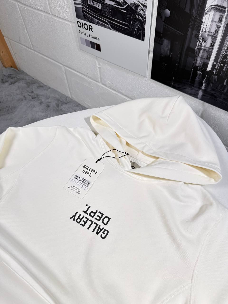 Gallery Dept. Upside Down Logo Hoodie Mens in Multiple Colors Best Sale UK Reps AAA Quality