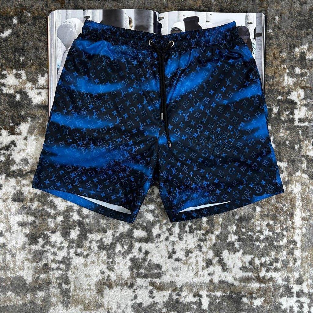 Louis Vuitton Water Reflective Swim Shorts Mens Blue Color Best Sale UK Reps AAA Quality