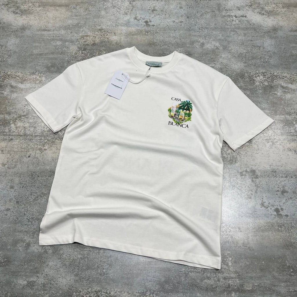 Casablanca Tropical Arch Men's T-Shirt in 2 Colors UK Reps AAA Quality