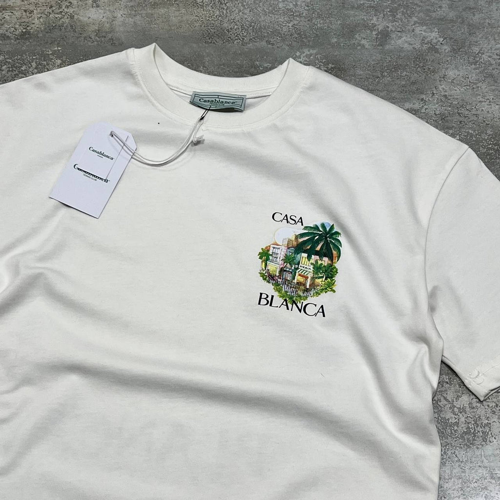 Casablanca Tropical Arch Men's T-Shirt in 2 Colors UK Reps AAA Quality