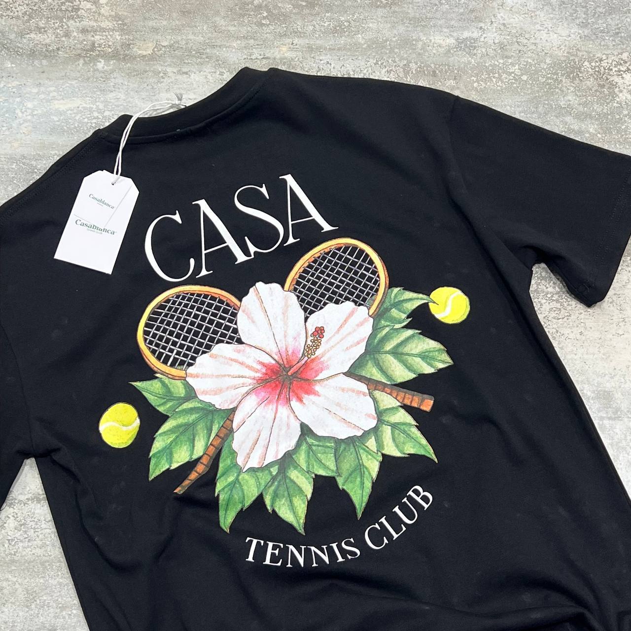 Casablanca Casa Tennis Club Graphic Men's T-Shirt in 2 Colors UK Reps AAA Quality