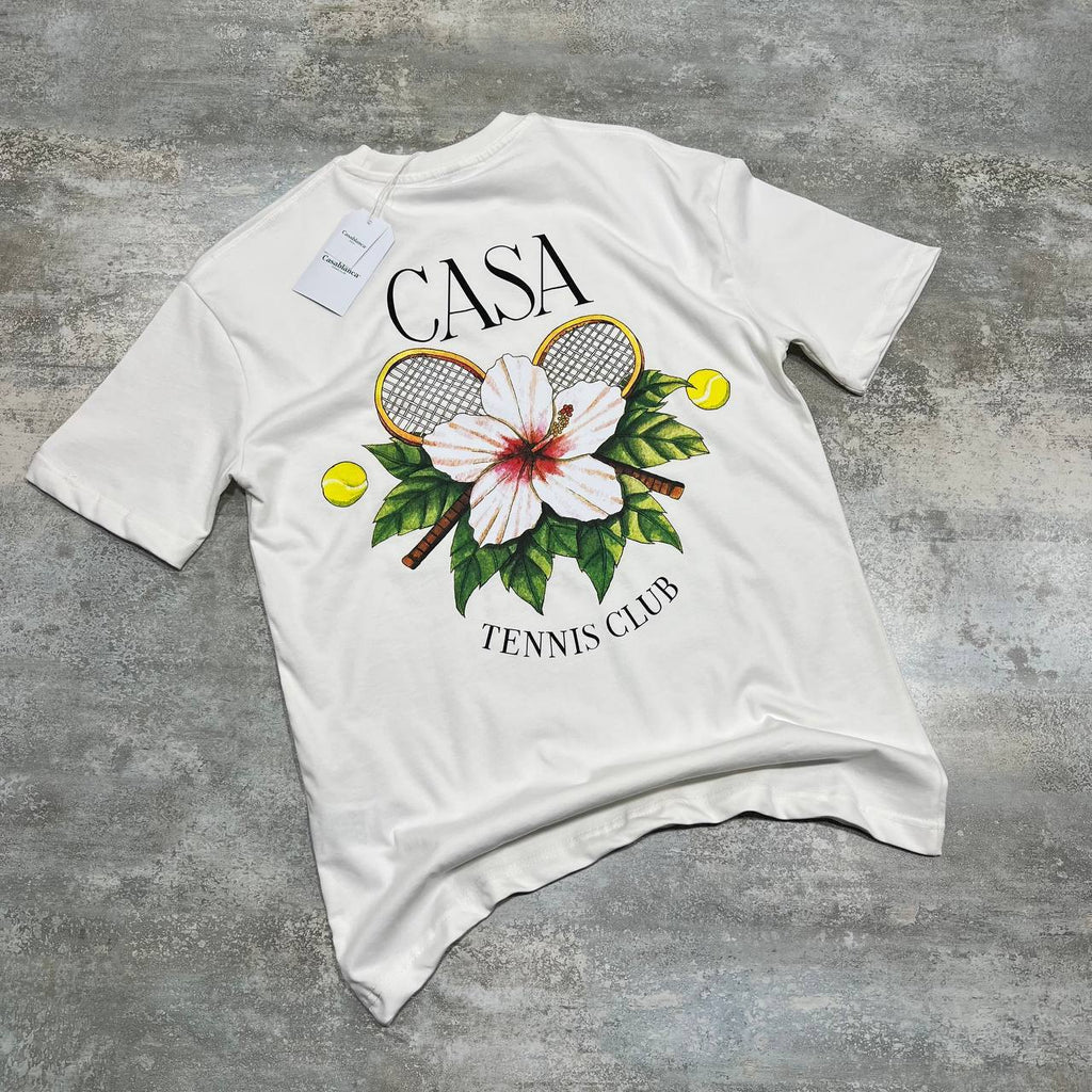 Casablanca Casa Tennis Club Graphic Men's T-Shirt in 2 Colors UK Reps AAA Quality