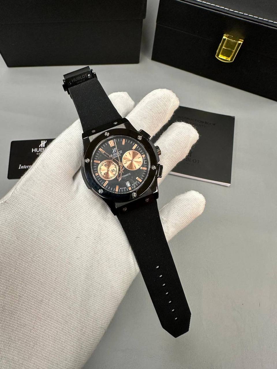 Hublot Classic Fusion Chronograph Black Dial Mens Watches UK Reps AAA Quality