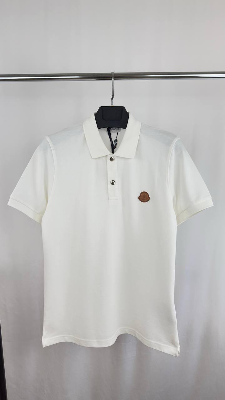Moncler Logo Patch Cotton Piquet Polo Shirt in Multiple Colors UK Reps AAA Quality