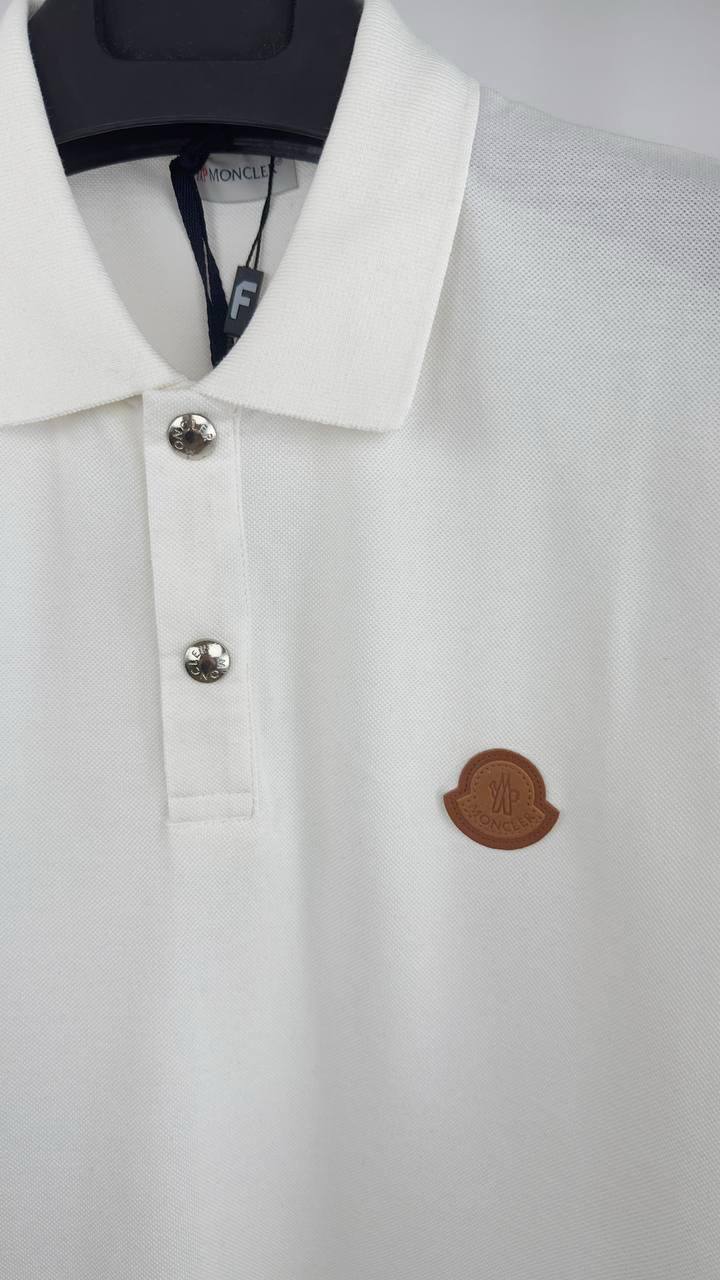 Moncler Logo Patch Cotton Piquet Polo Shirt in Multiple Colors UK Reps AAA Quality