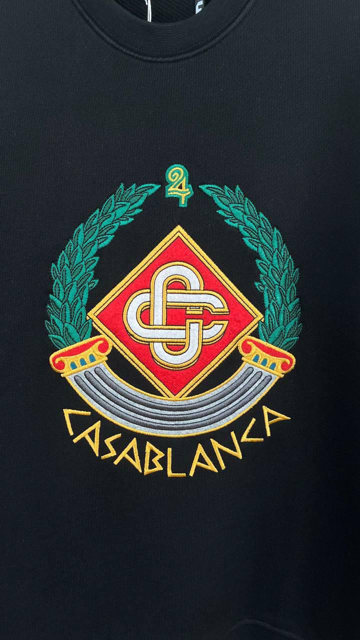 Casablanca Casa Crest-Embroidered Jumpers in Multiple Colors Mens UK Reps AAA Quality