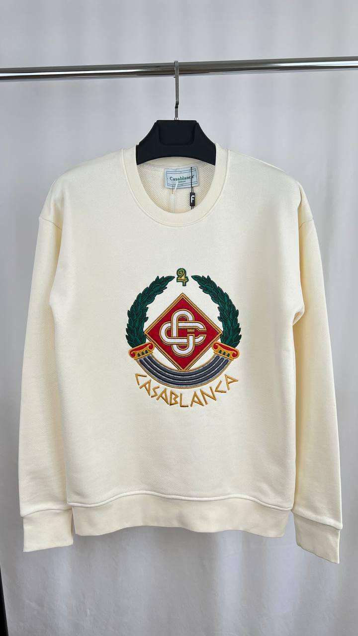 Casablanca Casa Crest-Embroidered Jumpers in Multiple Colors Mens UK Reps AAA Quality