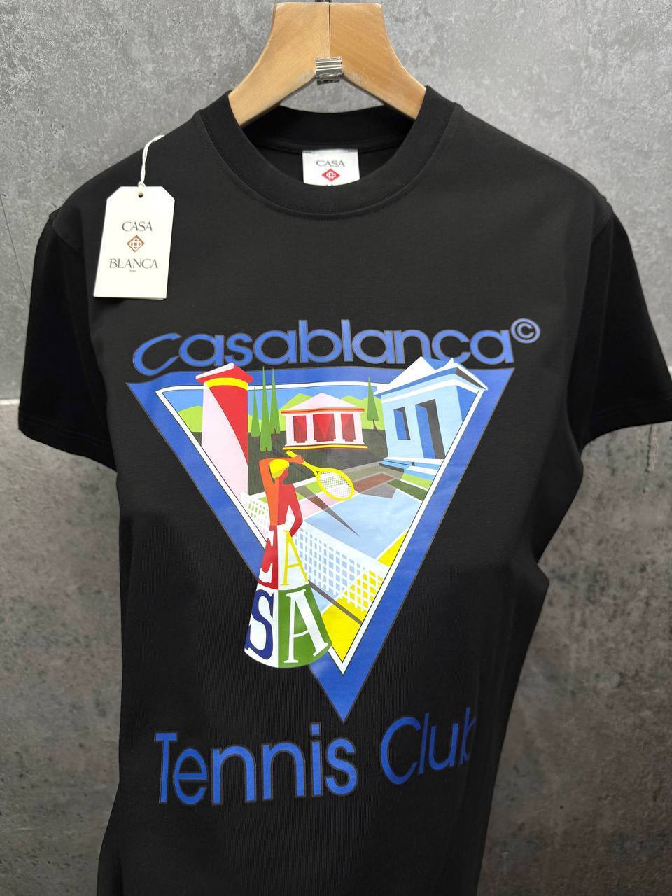 Casablanca La Joueuse Tennis T-shirts in 2 Colors UK Reps AAA Quality