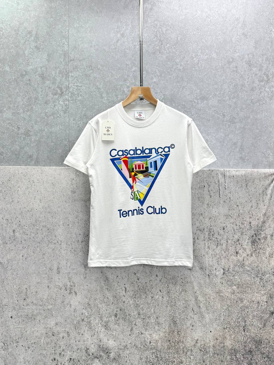 Casablanca La Joueuse Tennis T-shirts in 2 Colors UK Reps AAA Quality