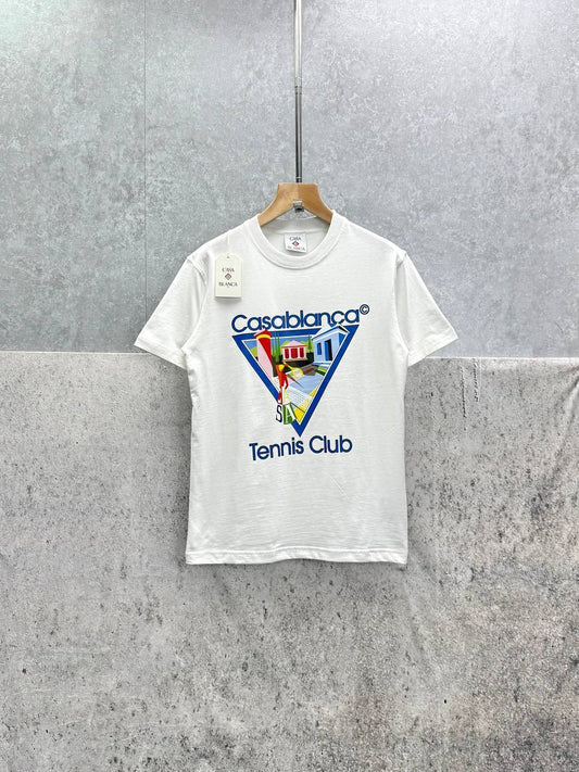 Casablanca La Joueuse Tennis T-shirts in 2 Colors UK Reps AAA Quality